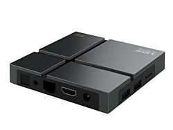 Elmak Savio TB-G01 Smart TV Box Gold HDMI v 2.1, 4K, Dual WiFi, USB 3.0 fekete médialejátszó