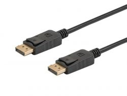 Elmak Savio CL-136 DisplayPort M - DisplayPort M, 2m fekete kábel