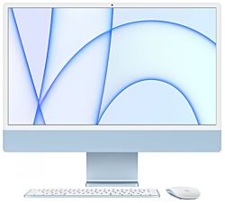 Apple iMac MGPL3ZE/A Retina 4.5K, 24", Apple M1, 8GB memória, 512GB SSD kék asztali számítógép
