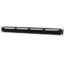 Gembird NPP-C624CM-001 19'' 24-portos 1U Cat6 patch panel