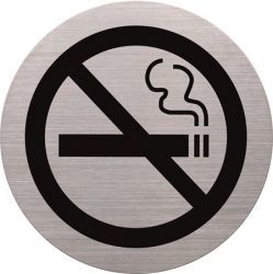 Helit tilos a dohányzás rozsdamentes acél információs tábla 