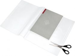 PANTA PLAST 550x310 mm fényes felületű PP áttetsző füzet- és könyvborító állítható széllel öntapadó csíkkal