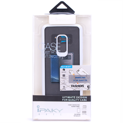 IPAKY Easy Strong Samsung Galaxy S9 Premium ütés és porálló fehér védőtok
