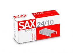 Sax 24/10 réz tűzőkapocs (1000 db/doboz)