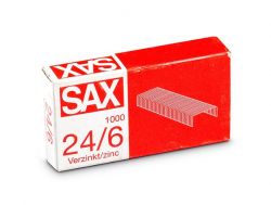 Sax 24/6 cink tűzőkapocs (1000 db/doboz)