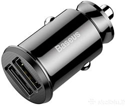 Baseus CCALL-ML01 Grain 3.1A dual USB fekete szivargyújtó töltő