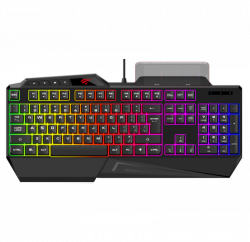 Dyras GS-KEYB488B USB, 108 gomb, magyar Fekete gamer billentyűzet