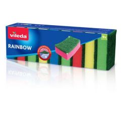 VILEDA "Rainbow" (9db/csomag) színes mosogatószivacs