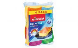 VILEDA "Pure Active Colors" (4 darab/csomag) színes mosogatószivacs