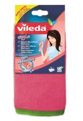 VILEDA "Style" (2 darab/csomag) színes mikroszálas törlőkendő