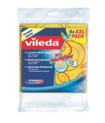 VILEDA (6 darab/csomag) sárga mintás törlőkendő 30% mikroszállal