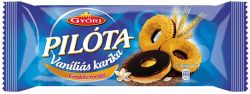 Győri Pilóta 150 g étcsokoládés vaníliás karika