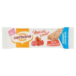 Cerbona 20 g piros gyümölcsös müzliszelet