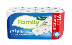 TENTO "Family White" 2 rétegű kistekercses Toalettpapír (16 Tekercs)
