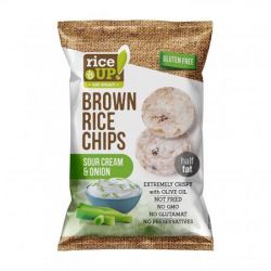 RICE UP 60 g hagymás-tejfölös barnarizs chips 