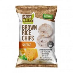 RICE UP 60 g sajtos barnarizs chips 