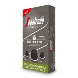 SEGAFREDO Ristretto Nespresso® kompatibilis biológiailag lebomló Kávékapszula (10 db)