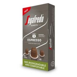SEGAFREDO Espresso Nespresso® kompatibilis biológiailag lebomló Kávékapszula (10 db)