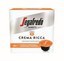 SEGAFREDO "Crema Ricca" Dolce Gusto kompatibilis Kávékapszula (10 db)