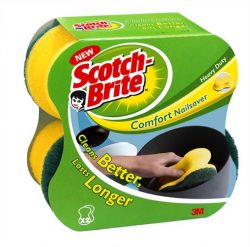 3M "Scotch-Brite" (2db/csomag) sárga kézkímélő piskóta alakú mosogatószivacs