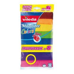 VILEDA "Colors" (8 db/csomag) színes mikroszálas törlőkendő