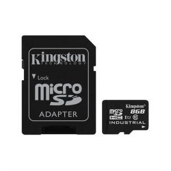 KINGSTON MicroSDHC 8GB CLASS 10 UHS-I Industrial Temp + Adapter Memóriakártya