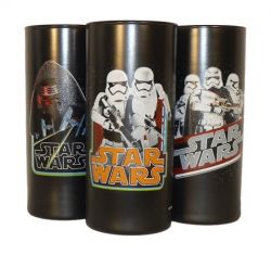 Üdítős pohár HB 270 ml (3 darab) Star Wars vegyes mintás fekete színű szett