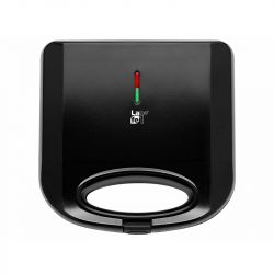 LaFe TSZ-008, 800 W, 4 szeletes, Automatikus termosztát, Tapadásmentes, Fekete, Szendvicssütő