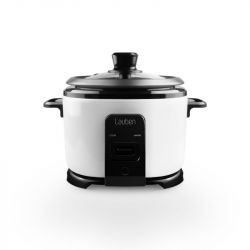 Lauben LBNRC1000WB 400W, 1L, Tapadásmentes Fekete-Fehér rizsfőző
