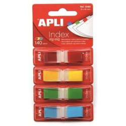APLI 12x45 mm műanyag 4 színű jelölőcímke (4x35 lap)
