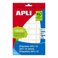 APLI 150 etikett/csomag 20x50 mm kerekített sarkú kézzel írható etikett