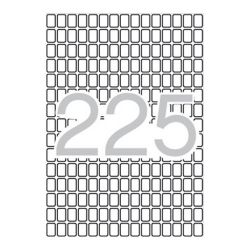Apli A5 hordozón, 8x12 mm, 3375 etikett/csomag kerekített sarkú etikett