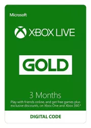 Microsoft Xbox Live Gold 3 hónapos feltöltőkártya
