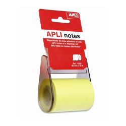 APLI 60 mm x 10 m sárga öntapadó jegyzetpapír tekercsben
