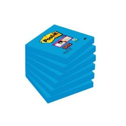 3M POSTIT "Super Sticky" 76x76 mm 90 lapos kék öntapadó jegyzettömb