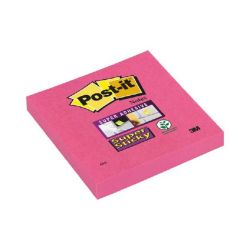 3M POSTIT "Super Sticky" 76x76 mm 90 lapos pink öntapadó jegyzettömb