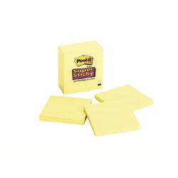 3M POSTIT "Super Sticky" 76x76 mm 90 lapos sárga öntapadó jegyzettömb