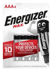 ENERGIZER "Max" AAA mikro 4 db, elem