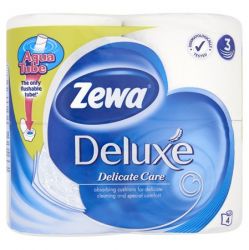 Zewa Deluxe 4 tekercses 3 rétegű fehér toalettpapír