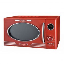 Efbe-Schott SC MW 2500 R Grillezős mikróhullámú sütő 25 L 900 W Vörös, Rozsdamentes acél