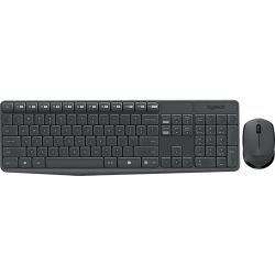 Logitech Cordless DT MK235 HU Wireless fekete billentyűzet + egér 