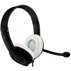 MEDIA-TECH Epsilion USB fekete-fehér headset