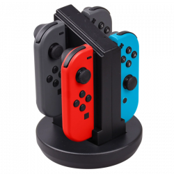 QWare Gaming Docking station, Nintendo Switch, Joy-Con, Fekete, Kontroller töltőállomás