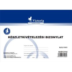 Victoria "B.12-114" 25x4 lapos A5 készletkivételezési bizonylat