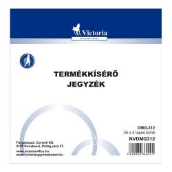 Victoria "DMG 3-12" 25x4 lapos termékkísérő jegyzék