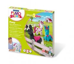 FIMO "Kids Form & Play" égethető pónik gyurma készlet (4x42 g)