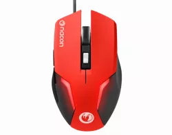 Nacon GM-105, 2400 DPI, Háttérvilágítás, 8 gomb, USB, Gaming, Optikai, Piros, Vezetékes egér