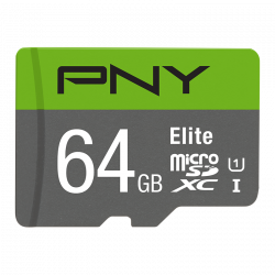 PNY ELITE 64GB MicroSDXC Class 10 UHS-I memóriakártya