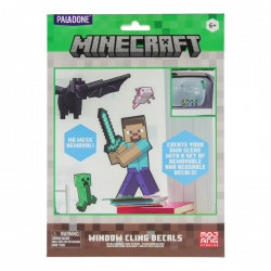 Paladone Window Cling Decals, Minecraft, Official, Dekoratív matrica csomag