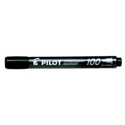 PILOT "Permanent Marker 100" 1 mm kúpos fekete alkoholos marker 
